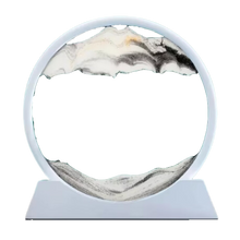 Load image into Gallery viewer, Quadro Ipnotico di Sabbia in Movimento -Bianco con cornice bianca/18 x 19 cmBianco con cornice bianca/25 x 26 cm - Ozerty