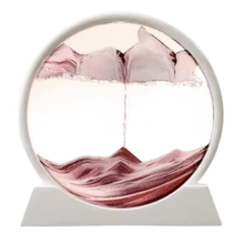 Load image into Gallery viewer, Quadro Ipnotico di Sabbia in Movimento -Marrone con cornice bianca/18 x 19 cmMarrone con cornice bianca/25 x 26 cm - Ozerty