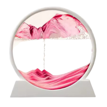 Load image into Gallery viewer, Quadro Ipnotico di Sabbia in Movimento -Rosa con cornice bianca/18 x 19 cmRosa con cornice bianca/25 x 26 cm - Ozerty