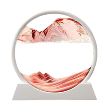 Load image into Gallery viewer, Quadro Ipnotico di Sabbia in Movimento -Rosso con cornice bianca/18 x 19 cmRosso con cornice bianca/25 x 26 cm - Ozerty