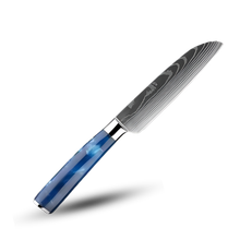 Load image into Gallery viewer, Coltelli giapponesi Blu Oceano -Coltello Santoku 12,5 cm - Ozerty