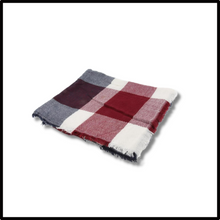 Load image into Gallery viewer, Sciarpa in cashmere a quadri effetto mohair - Ozerty
