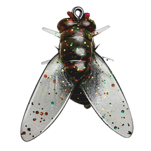 Load image into Gallery viewer, Esche realistiche per la pesca a mosca -Nero - Ozerty