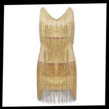 Load image into Gallery viewer, Vestito slip con scollo a V in paillettes - Ozerty