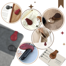 Load image into Gallery viewer, Elegante segnalibro personalizzato in pelle magnetica - Ozerty