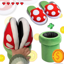 Load image into Gallery viewer, Morbide pantofole in peluche di Mario Pianta Piranha - Ozerty
