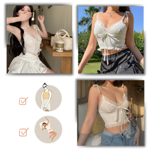 Load image into Gallery viewer, Morbido top in pizzo alla moda - Ozerty