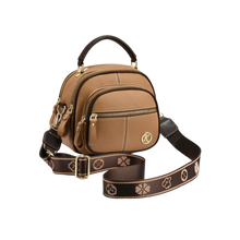 Load image into Gallery viewer, Borsa a tracolla vegana senza tempo -Cachi - Ozerty