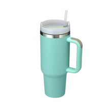 Load image into Gallery viewer, Tazza per auto di grande capacità con manico -Verde pisello - Ozerty