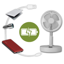 Load image into Gallery viewer, Ventilatore portatile con ricarica USB - Ozerty