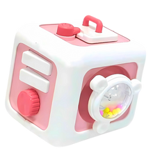 Load image into Gallery viewer, Cubo giocattolo sensoriale 6 in 1 -Rosa - Ozerty