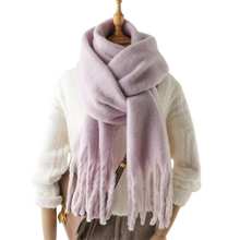 Load image into Gallery viewer, Sciarpa da donna Cozy Elegance -Viola sognante - Ozerty