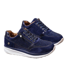 Load image into Gallery viewer, Scarpe da ginnastica con zeppa in strass -Blu/EU35Blu/EU36Blu/EU37Blu/EU38Blu/EU39Blu/EU40Blu/EU41Blu/EU42Blu/EU43 - Ozerty