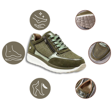 Load image into Gallery viewer, Scarpe da ginnastica con zeppa in strass - Ozerty