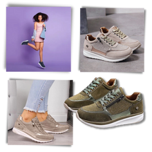 Load image into Gallery viewer, Scarpe da ginnastica con zeppa in strass - Ozerty