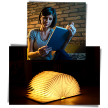 Load image into Gallery viewer, Lampada da lettura ricaricabile in legno - Ozerty
