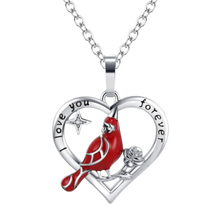 Load image into Gallery viewer, Collana con ciondolo cuore cardinale

