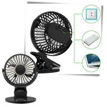 Load image into Gallery viewer, Ventola USB ricaricabile portatile
