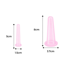 Carica l'immagine nel visualizzatore di Gallery, 4 coppette in silicone per coppettazione per massaggio facciale - Ozerty
