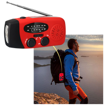 Load image into Gallery viewer, Radio d'emergenza con dinamo multifunzionale
