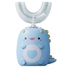 Load image into Gallery viewer, Spazzolino da denti elettrico a forma di u per bambini
