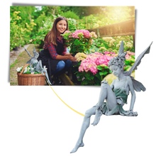 Load image into Gallery viewer, Statua di fata ornamento da giardino
