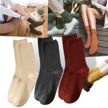 Carica l'immagine nel visualizzatore di Gallery, 3 Paia di calzini in cotone a coste per donna - Ozerty
