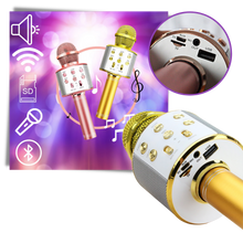 Load image into Gallery viewer, Microfono karaoke bluetooth senza fili
