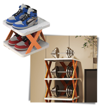 Load image into Gallery viewer, Scaffale organizzatore di scarpe multistrato - Ozerty
