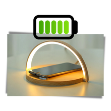 Load image into Gallery viewer, Lampada da tavolo e caricabatterie wireless - Ozerty
