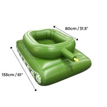 Load image into Gallery viewer, Galleggiante gonfiabile per piscina a carro armato - Ozerty
