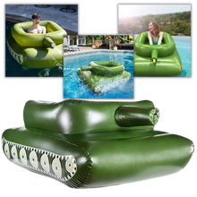 Load image into Gallery viewer, Galleggiante gonfiabile per piscina a carro armato - Ozerty
