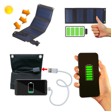 Load image into Gallery viewer, Pannello solare portatile con 2 porte usb
