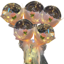 Load image into Gallery viewer, Bellissimo palloncino a LED con rosa
