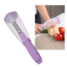 Load image into Gallery viewer, Pelapatate per frutta e verdura con raccoglitore - Ozerty
