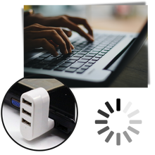 Load image into Gallery viewer, Adattatore rotante USB multiporta - Ozerty
