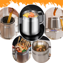 Load image into Gallery viewer, Pentola per friggere in acciaio inox 2 in 1 - Ozerty

