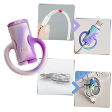 Load image into Gallery viewer, Avvolgicavo in silicone 2 in 1 - Ozerty
