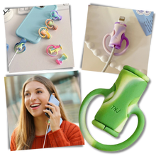 Load image into Gallery viewer, Avvolgicavo in silicone 2 in 1 - Ozerty
