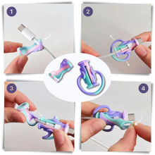 Load image into Gallery viewer, Avvolgicavo in silicone 2 in 1 - Ozerty
