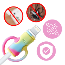 Load image into Gallery viewer, Avvolgicavo in silicone 2 in 1 - Ozerty
