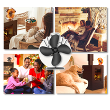 Load image into Gallery viewer, Ventilatore per Stufa a 4 Pale Azionate dal Calore per Caminetti - Ozerty
