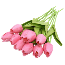 Load image into Gallery viewer, Fiore di tulipano artificiale (10 pezzi)

