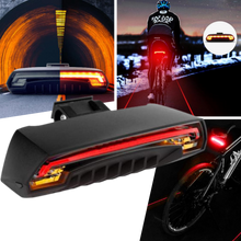 Load image into Gallery viewer, Luce posteriore di sicurezza della bicicletta con indicatori - Ozerty
