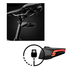 Load image into Gallery viewer, Luce posteriore di sicurezza della bicicletta con indicatori - Ozerty
