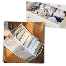 Load image into Gallery viewer, Organizzatore di abiti guardaroba a mesh - Ozerty
