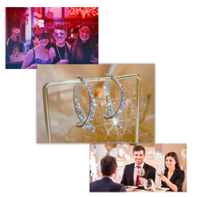 Load image into Gallery viewer, Orecchini a croce in argento/oro
