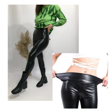 Load image into Gallery viewer, Pantaloni in ecopelle a vita alta - Ozerty
