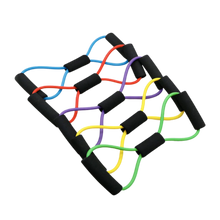 Load image into Gallery viewer, Fascia elastica di resistenza fitness con maniglie e 8 forme - Ozerty
