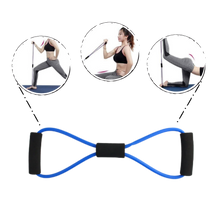Load image into Gallery viewer, Fascia elastica di resistenza fitness con maniglie e 8 forme - Ozerty
